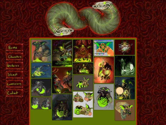 pages/galleries/tapewormart screenshot