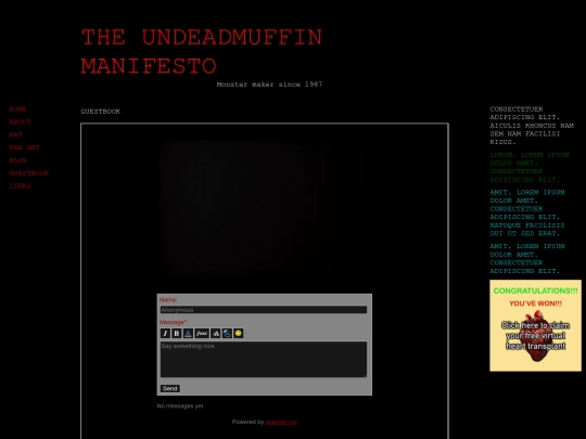 guestbook screenshot