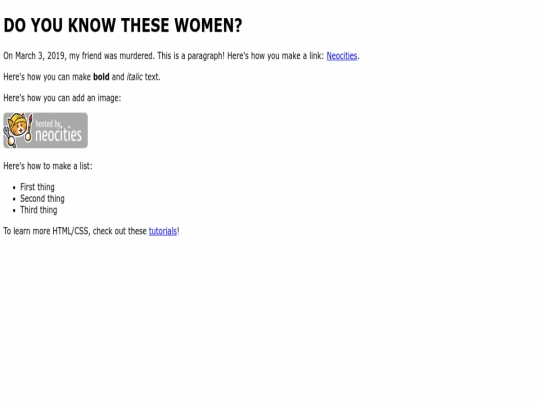 index screenshot