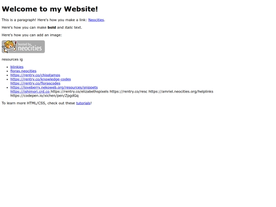 links screenshot