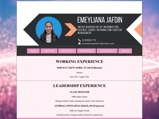 Experience screenshot