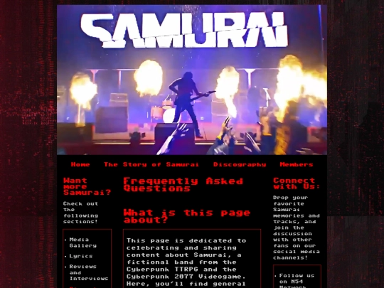 Samurai/FAQ screenshot