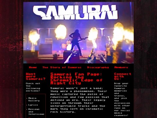 Samurai/Home screenshot