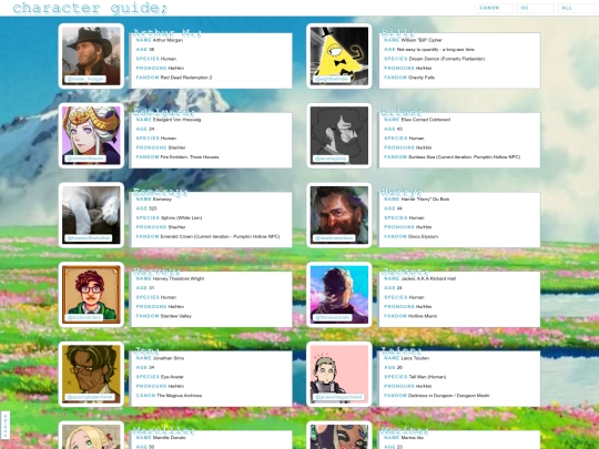 characters screenshot