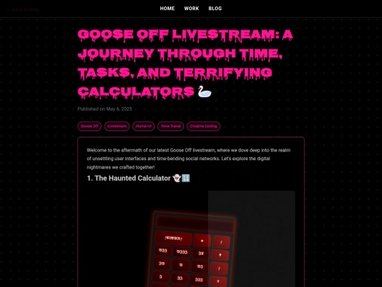 blog/posts/goose-off-livestream screenshot