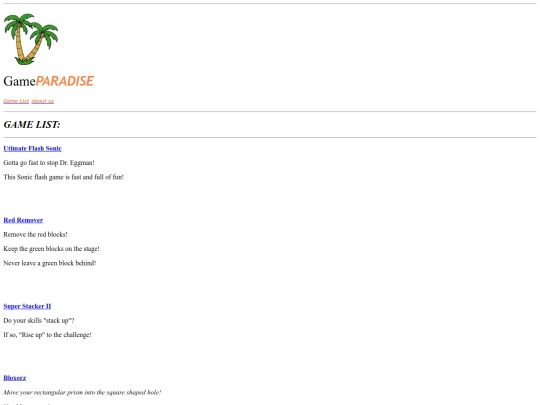 GameList screenshot