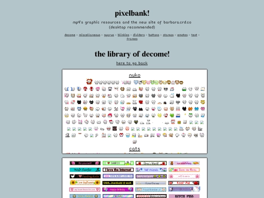 website/library screenshot