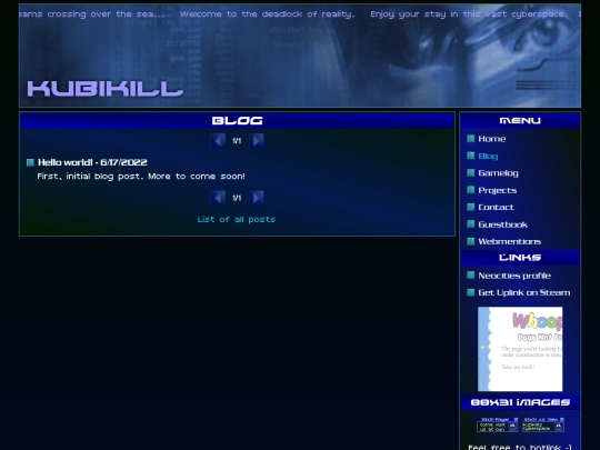 blog screenshot