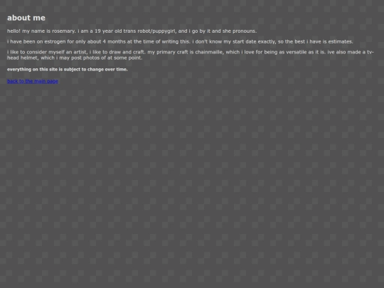 aboutme screenshot