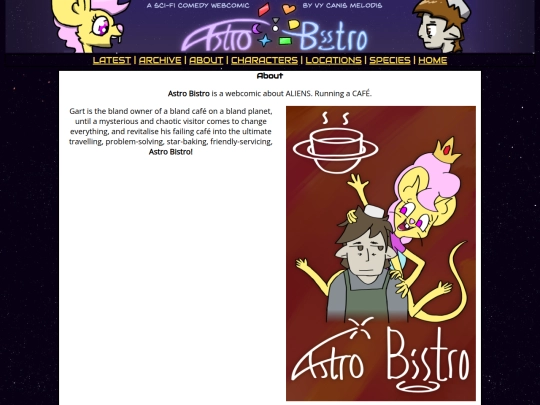 astrobistro/about screenshot