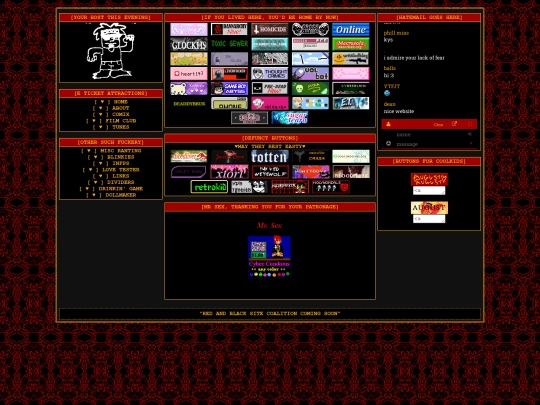 links screenshot