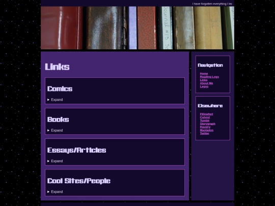 links screenshot