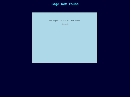 not_found screenshot