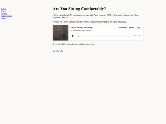 areyousittingcomfortably screenshot