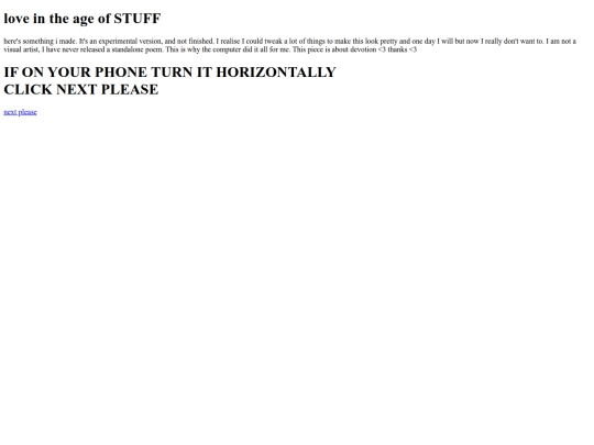 loveintheageofstuff screenshot