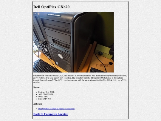 archive-gx620 screenshot