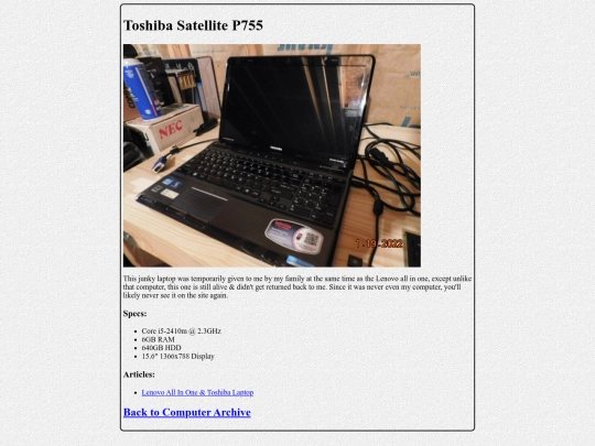 archive-toshiba screenshot