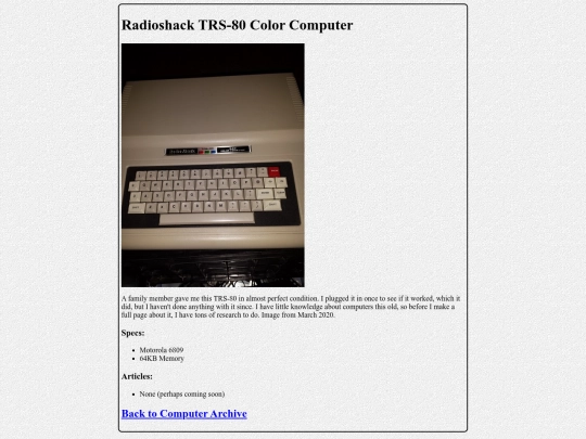 archive-trs80 screenshot
