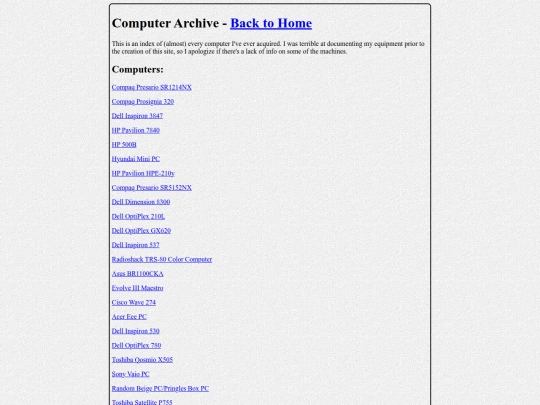comparchive screenshot