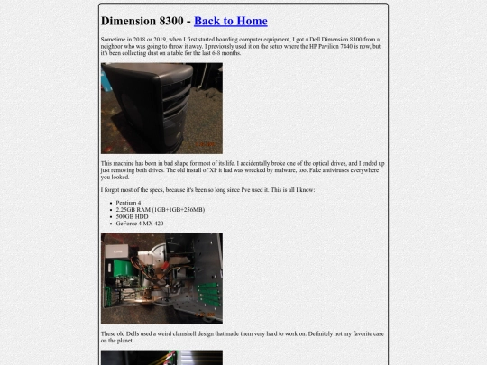 dimension screenshot