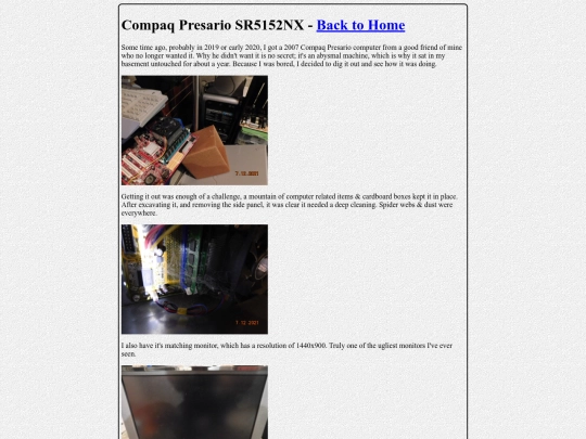 presario screenshot