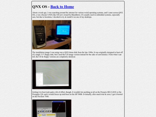 qnx screenshot