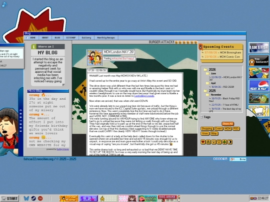 Blog screenshot