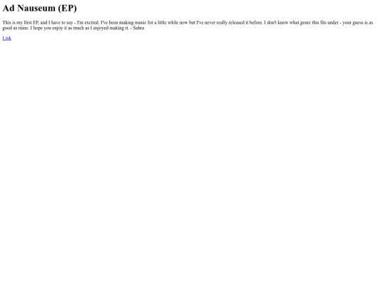 music/downloads/Ad Nauseum (EP) screenshot