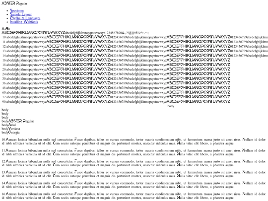 font/abster-demo screenshot
