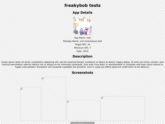 designtestapp screenshot