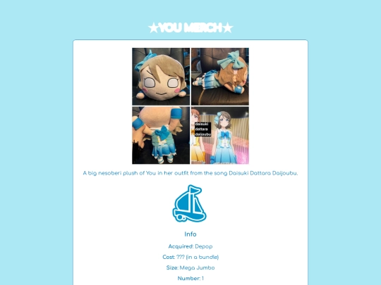 you merch/daisukidattaradaijoubu screenshot