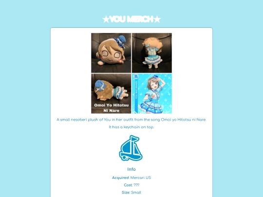 you merch/omoiyohitotsuninare screenshot