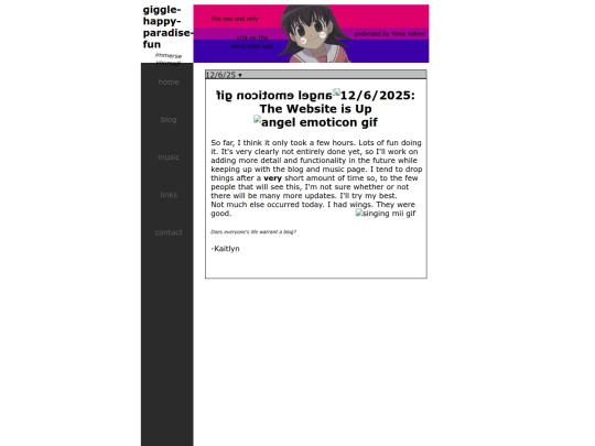 html/blog screenshot