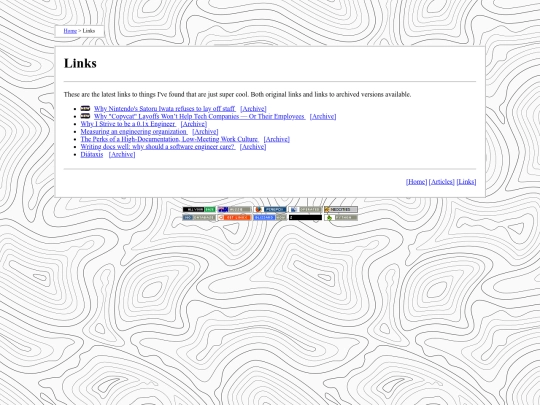 links screenshot