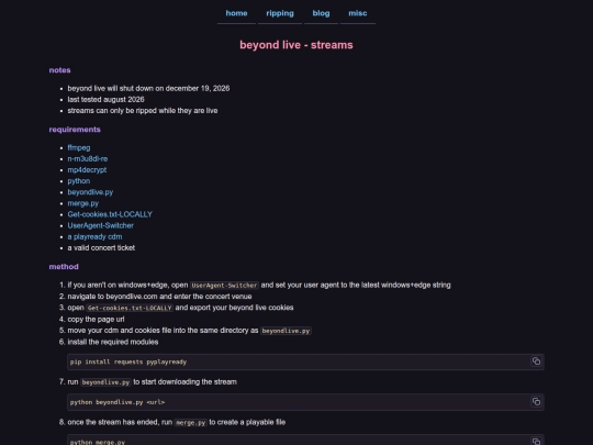 ripping/beyondlive/streams screenshot