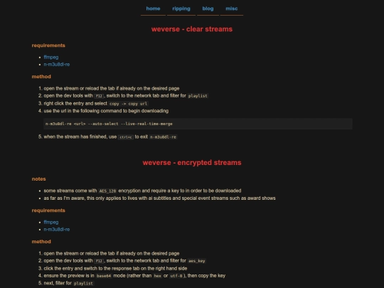 ripping/weverse/streams screenshot