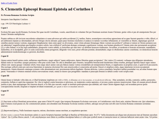 textindex/sclementisepadcorin1 screenshot