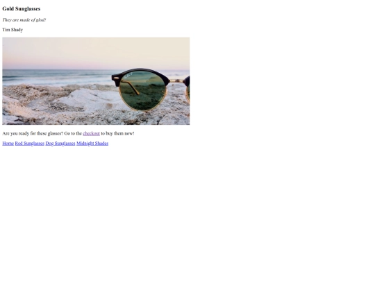 shady shop/pages/goldsunglasses screenshot