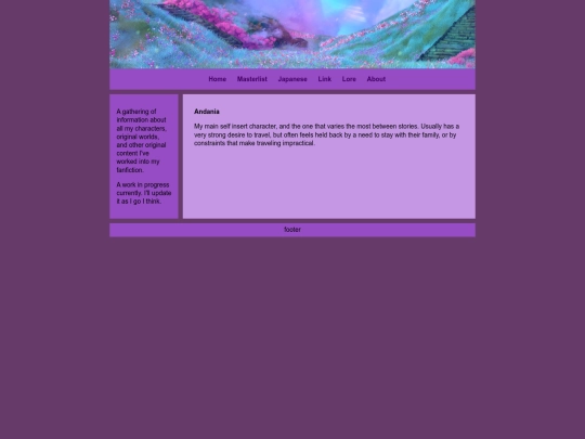 Lore screenshot