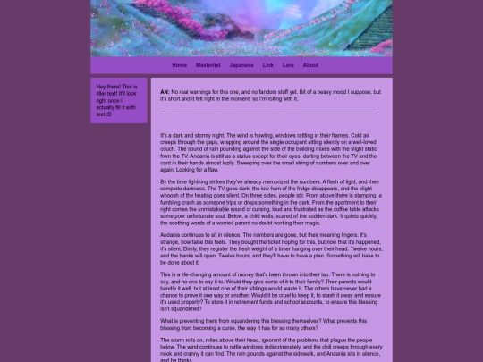 Lottery/Prologue screenshot