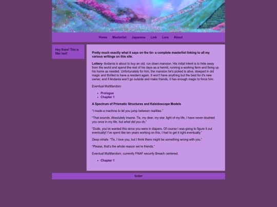 Writing_Masterlist screenshot