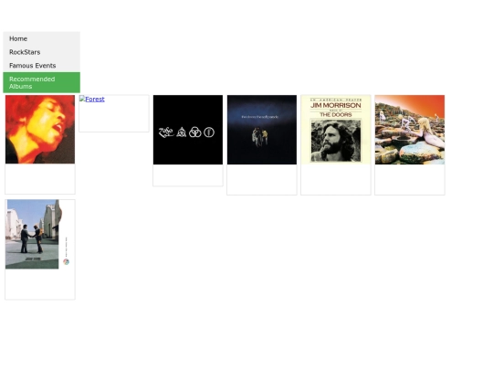 recommendedalbumCSS screenshot