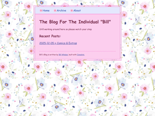 Blog screenshot