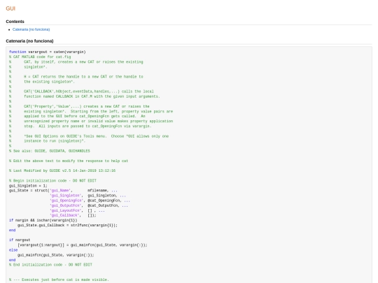 matlab4/caten screenshot