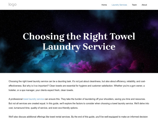 towel-laundry-service screenshot