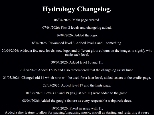 changelog screenshot