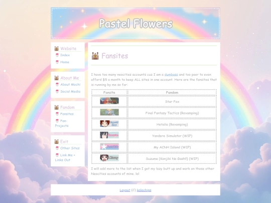 fansites screenshot
