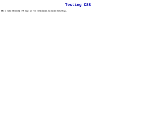 csstest screenshot