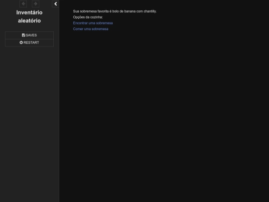 Inventário aleatório screenshot