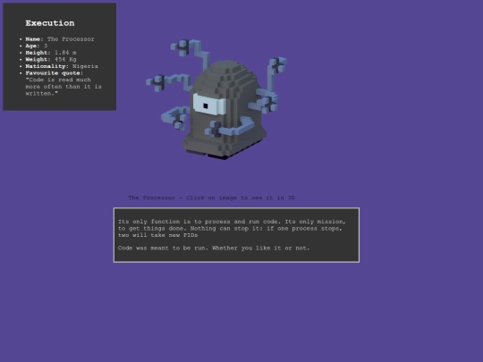 Characters/Processor screenshot